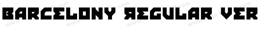 Barcelony Regular Version Version 1字体转换